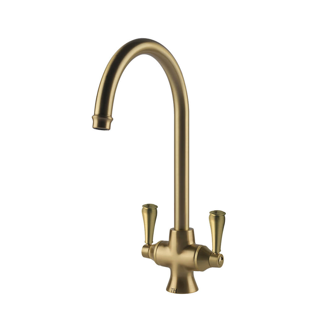 Turner Hastings Ludlow Purifier Sink Mixer (Includes Filter Cartridge) - LF Brushed Brass LU203KT-BB