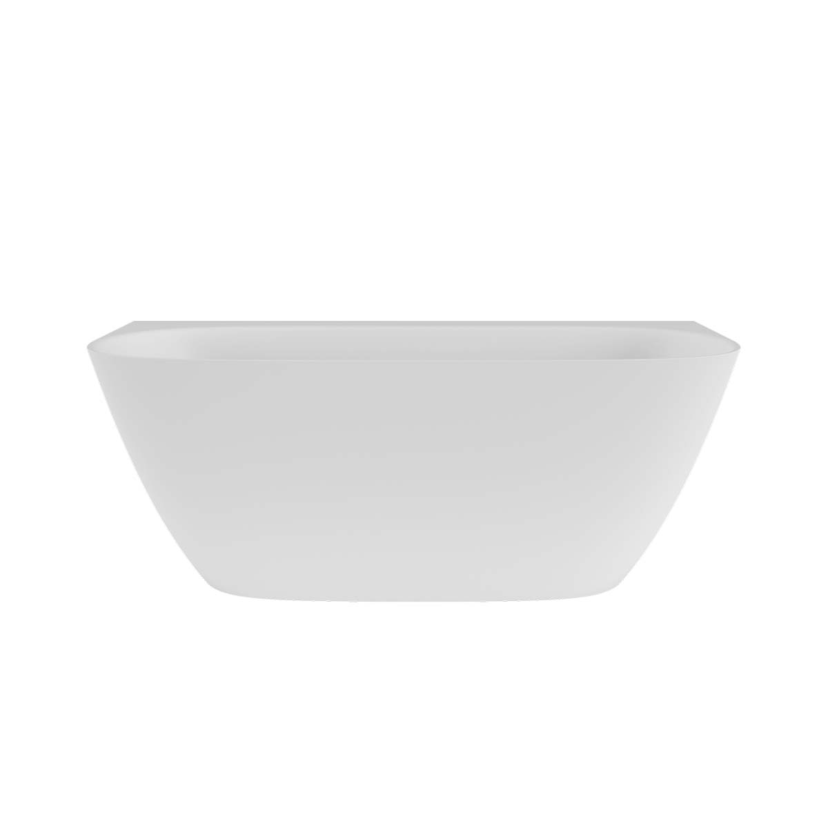 Victoria + Albert Lussari 1600 Back to Wall Bath - Matte White - LU4M-N-SM-NO