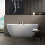Victoria + Albert Lussari 1700 Back to Wall Bath - Gloss White - LU5-N-SW-NO