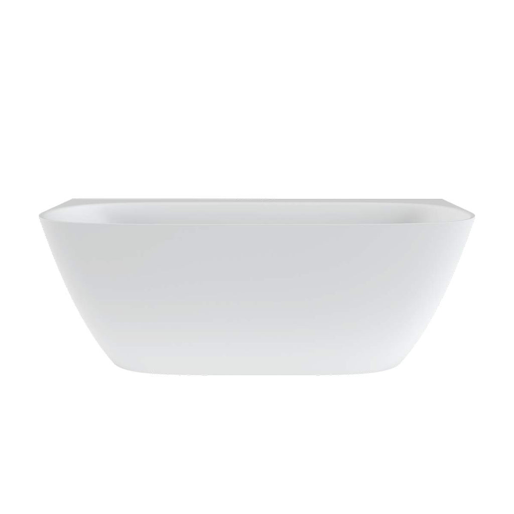 Victoria + Albert Lussari 1700 Back to Wall Bath - Matte White - LU5M-N-SM-NO