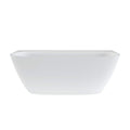 Victoria + Albert Lussari 1700 Back to Wall Bath - Matte White - LU5M-N-SM-NO