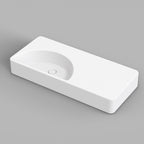 Studio Bagno Lunaris 1010 Above Counter/Wall Hung Basin - Gloss White - LUN101/0