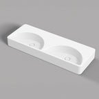 Studio Bagno Lunaris 1210 Above Counter/Wall Hung Basin - Gloss White - LUN121/0