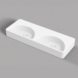 Studio Bagno Lunaris 1210 Above Counter/Wall Hung Basin - Gloss White - LUN121/0