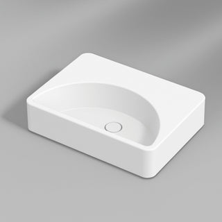 Studio Bagno Lunaris 610 Above Counter/Wall Hung Basin - Gloss White - LUN61/0
