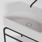 Studio Bagno Lunaris 810 Above Counter/Wall Hung Basin - Gloss White - LUN81/0