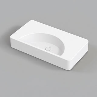 Studio Bagno Lunaris 810 Above Counter/Wall Hung Basin - Gloss White - LUN81/0