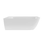 Victoria + Albert Lussari 1700 Left Corner Freestanding Bath - Gloss White - LUS-N-LH-SW-NO