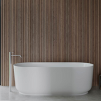 Studio Bagno Lust 1600mm Freestanding Bath - Matte White - LUS007/MW