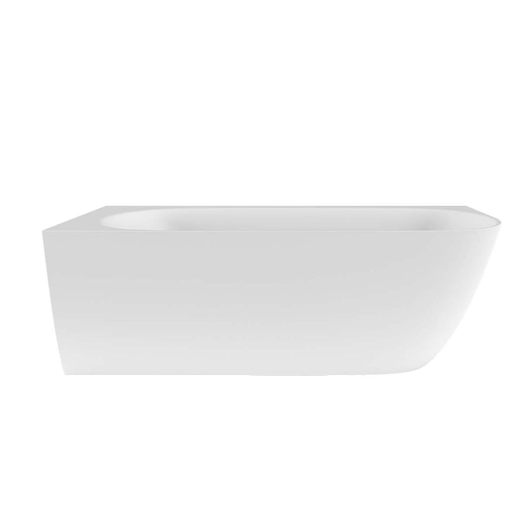 Victoria + Albert Lussari 1700 Left Corner Freestanding Bath - Matte White - LUSM-N-LH-SM-NO