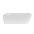Victoria + Albert Lussari 1700 Left Corner Freestanding Bath - Matte White - LUSM-N-LH-SM-NO