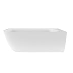 Victoria + Albert Lussari 1700 Right Corner Freestanding Bath - Matte White - LUSM-N-RH-SM-NO