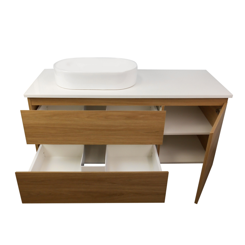 Ledin Matilda 1200 Wall Hung Vanity - Prime Oak
