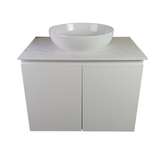 Ledin Banksia 600 Wall Hung Vanity - Satin White - 60BANSW-SS