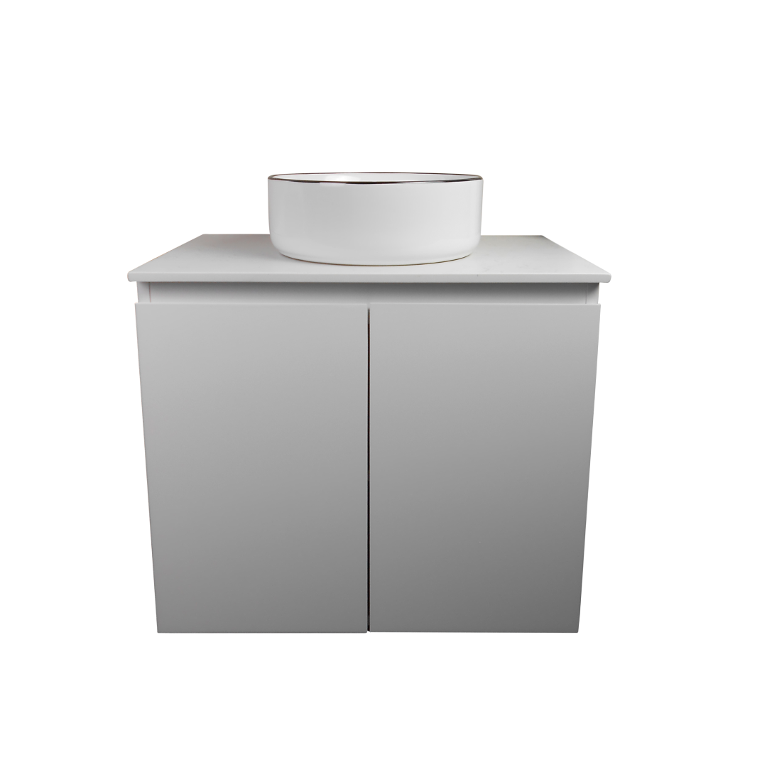 Ledin Waratah 700 Wall Hung Vanity - Satin White - 70WARSW-SS