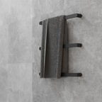 Thermorail 12V Flat Pill 632 Single Bar Heated Towel Rail - DSP6B Matte Black