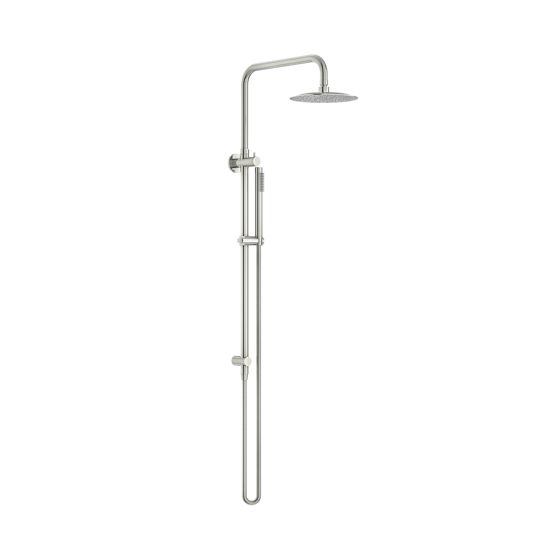 Linkware Elle 316 Stainless Steel Twin Shower on Rail - Brushed Stainless - SST6808B
