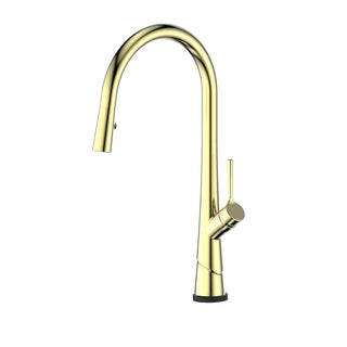Greens Lustro Kontact Pull-Down Lead Free Sink Mixer - Brushed Brass - LF19580254BB