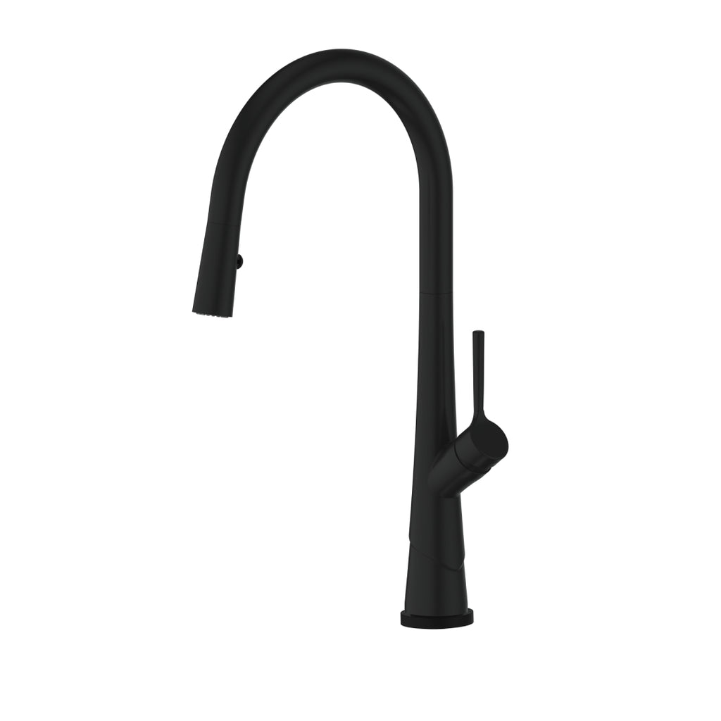 Greens Lustro Kontact Pull-Down Lead Free Sink Mixer - Matte Black - LF19580254MB