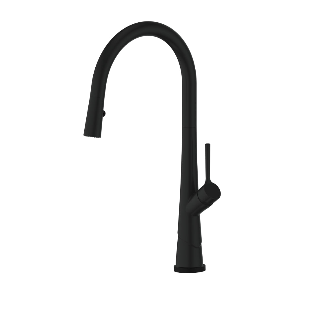 Greens Lustro Kontact Pull-Down Lead Free Sink Mixer - Matte Black - LF19580254MB
