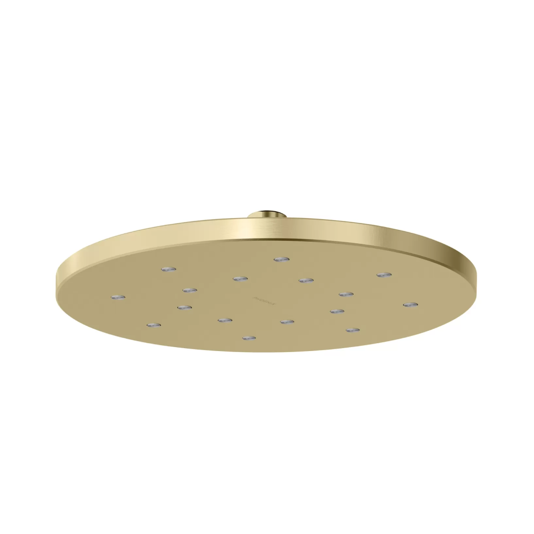 Phoenix LuxeXP Shower Rose 250mm Round - Brushed Gold - 640-5000-12