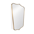Turner Hastings Mayer Shield Mirror 800 Shaving Cabinet - Brushed Brass MA407SC-BB