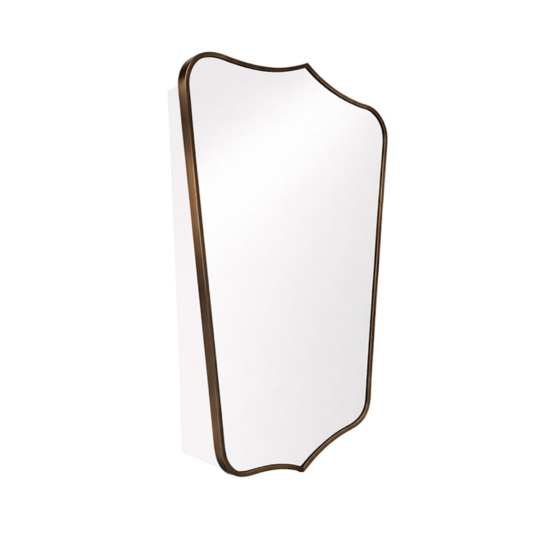 Turner Hastings Mayer Shield Mirror 800 Shaving Cabinet - English Bronze MA408SC-EB