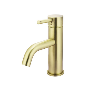 Meir Round Curved Basin Mixer - PVD Tiger Bronze MB03-PVDBB