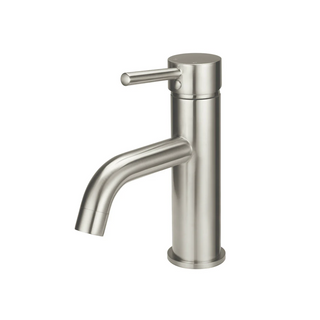 Meir Round Curved Basin Mixer - PVD Brushed Nickel MB03-PVDBN