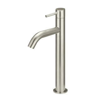 Meir Piccola Tall Basin Mixer With 130mm Spout - PVD Brushed Nickel MB03XL.01-PVDBN