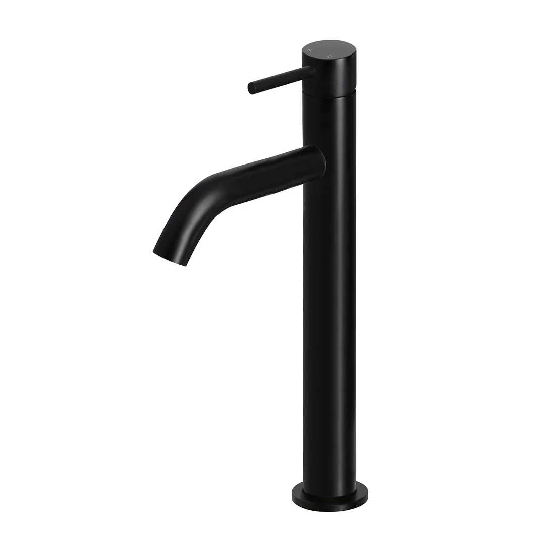 Meir Piccola Tall Basin Mixer With 130mm Spout - Matte Black MB03XL.01