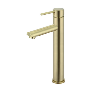 Meir Round Tall Basin Mixer - PVD Tiger Bronze MB04-R2-PVDBB
