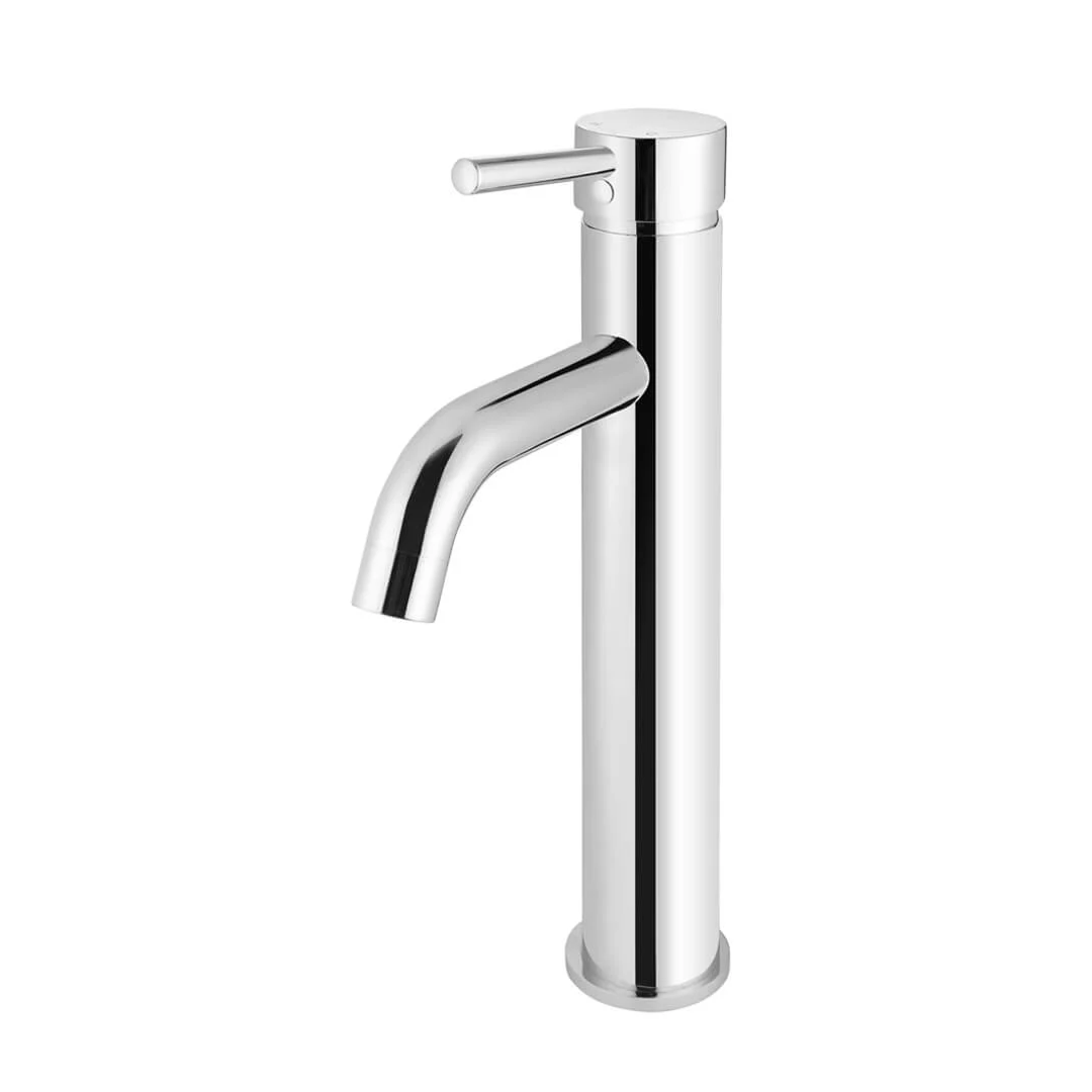 Meir Round Tall Curved Basin Mixer - Polished Chrome MB04-R3-C