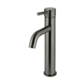 Meir Round Tall Curved Basin Mixer - Shadow Gun Metal MB04-R3-PVDGM