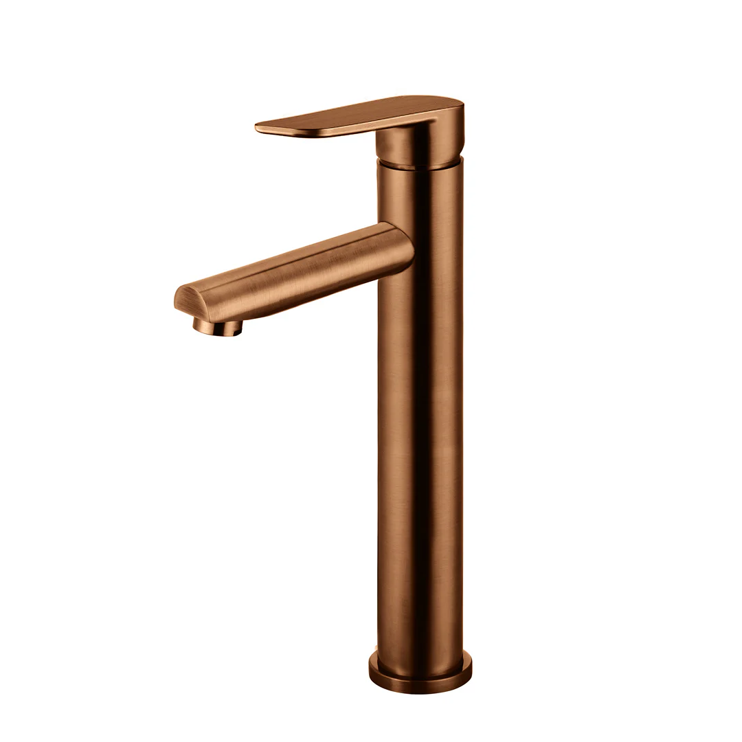 Meir Round Paddle Tall Basin Mixer - Lustre Bronze MB04PD-R2-PVDBZ