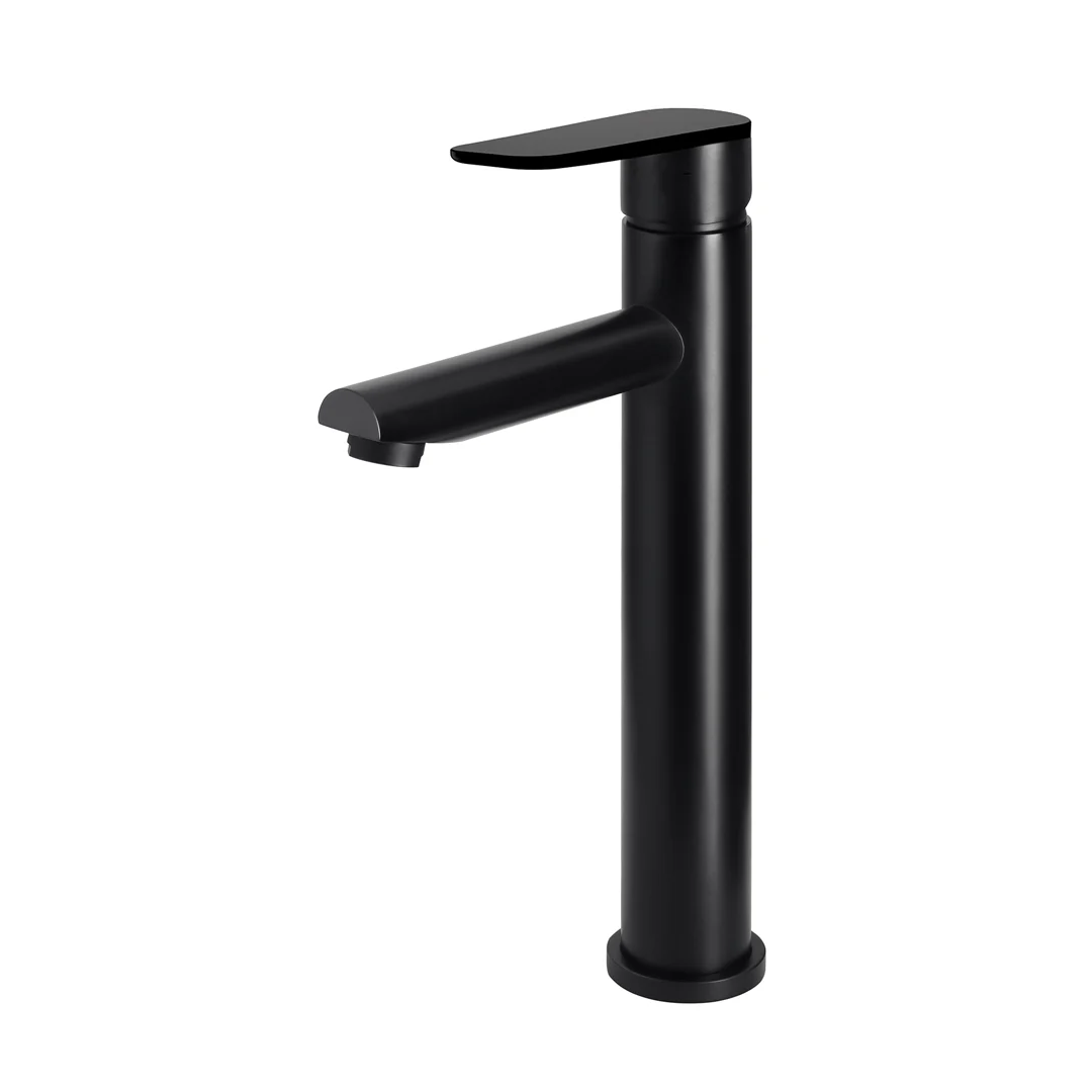 Meir Round Paddle Tall Basin Mixer - Matte Black MB04PD-R2