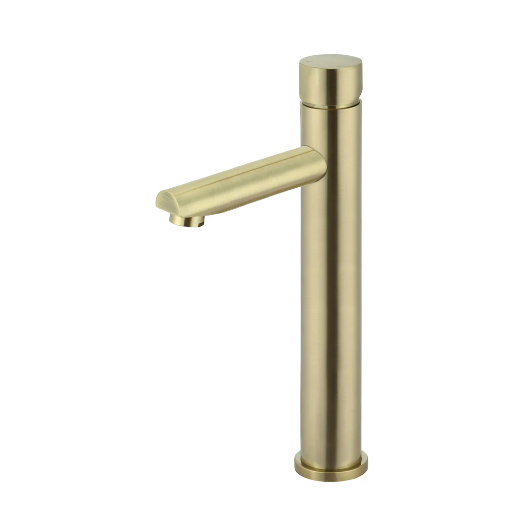 Meir Round Pinless Tall Basin Mixer - PVD Tiger Bronze MB04PN-R2-PVDBB
