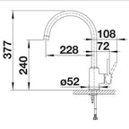 Blanco MIDA XL Kitchen Mixer MIDAXLW - White - 526135