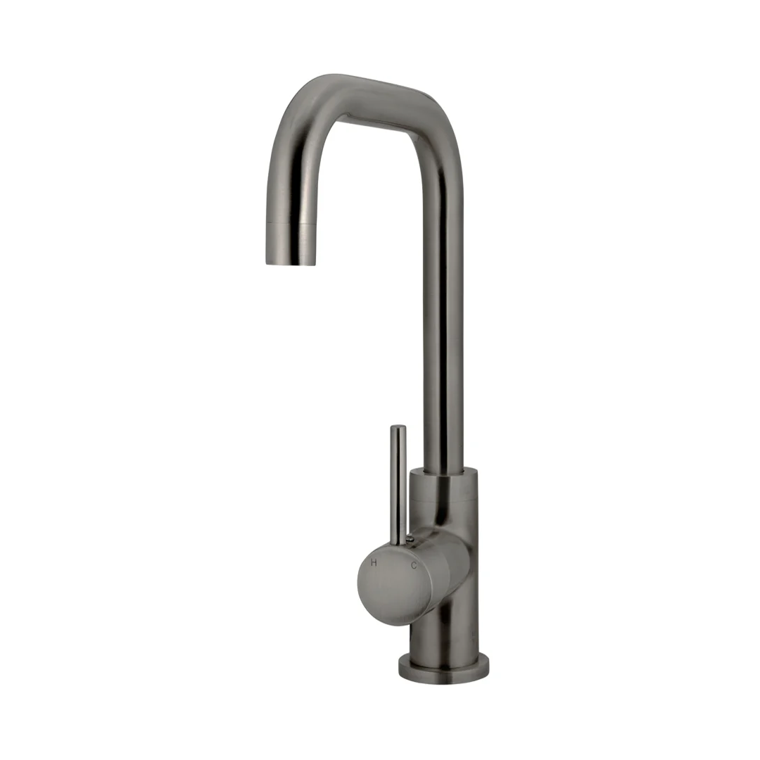Meir Round Kitchen Mixer - Shadow Gun Metal MK02-PVDGM