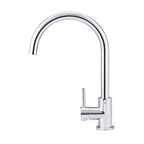 Meir Round Gooseneck Kitchen Mixer - Chrome - MK03-C