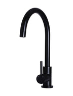 Meir Round Gooseneck Kitchen Mixer - Matte Black MK03
