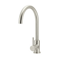 Meir Round Gooseneck Kitchen Mixer - PVD Brushed Nickel - MK03-PVDBN