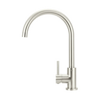 Meir Round Gooseneck Kitchen Mixer - PVD Brushed Nickel - MK03-PVDBN