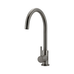 Meir Round Gooseneck Kitchen Mixer - PVD Gun Metal - MK03-PVDGM