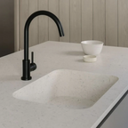 Meir Round Gooseneck Kitchen Mixer - Matte Black - MK03