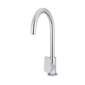 Meir Round Gooseneck Sink Mixer w/Paddle Hand - Chrome - MK03PD-C
