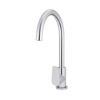 Meir Round Gooseneck Sink Mixer w/Paddle Hand - Chrome - MK03PD-C