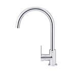 Meir Round Gooseneck Sink Mixer w/Paddle Hand - Chrome - MK03PD-C