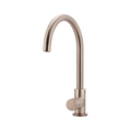 Meir Round Pinless Gooseneck Kitchen Mixer - Champagne MK03PN-CH