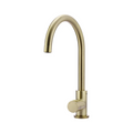 Meir Round Pinless Gooseneck Kitchen Mixer - PVD Tiger Bronze MK03PN-PVDBB